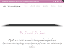 Tablet Screenshot of drdanielledesantis.com